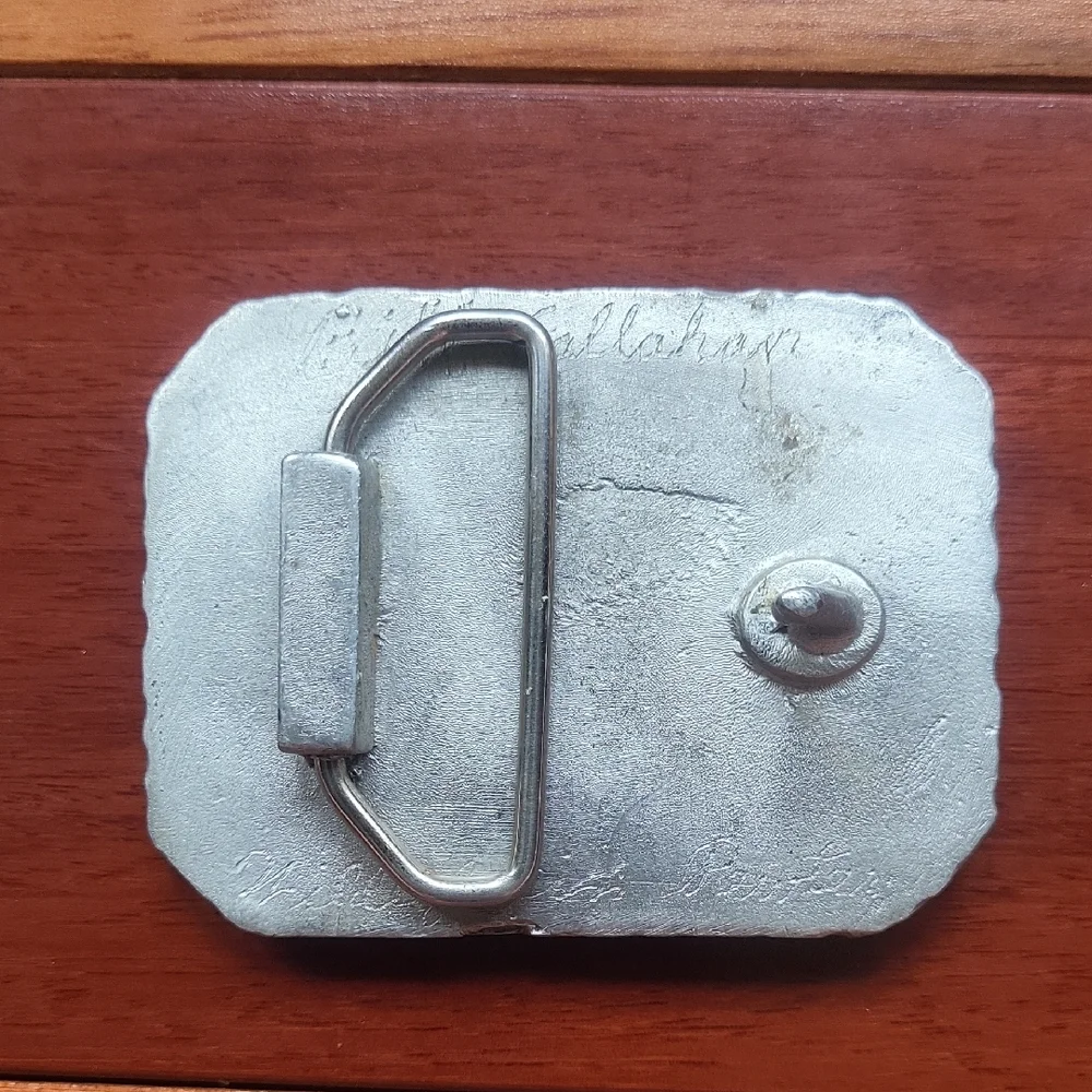 Bill Callahan Wildlife Pewter Silver and Black Duck Belt Buckle